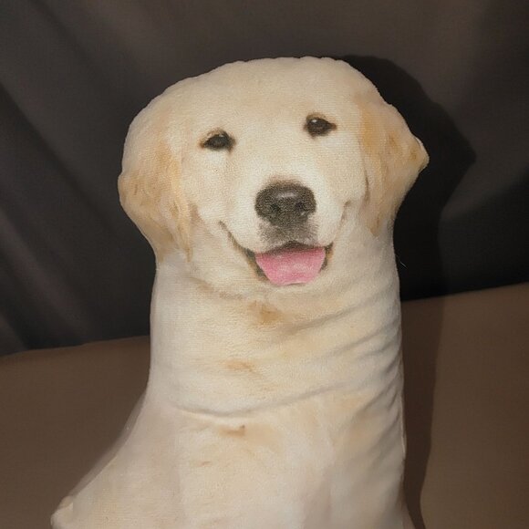 Morgan Home Golden Labrador Retriever Shaped Decorative Door Stop Plush Pillow - Picture 1 of 9